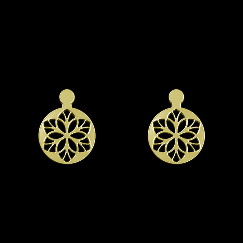 گوشواره طلا 18 عیار زنانه مدوپد مدل گل کد GA1-10856 گوشواره طلا 18 عیار زنانه مدوپد مدل گل کد GA1-10856