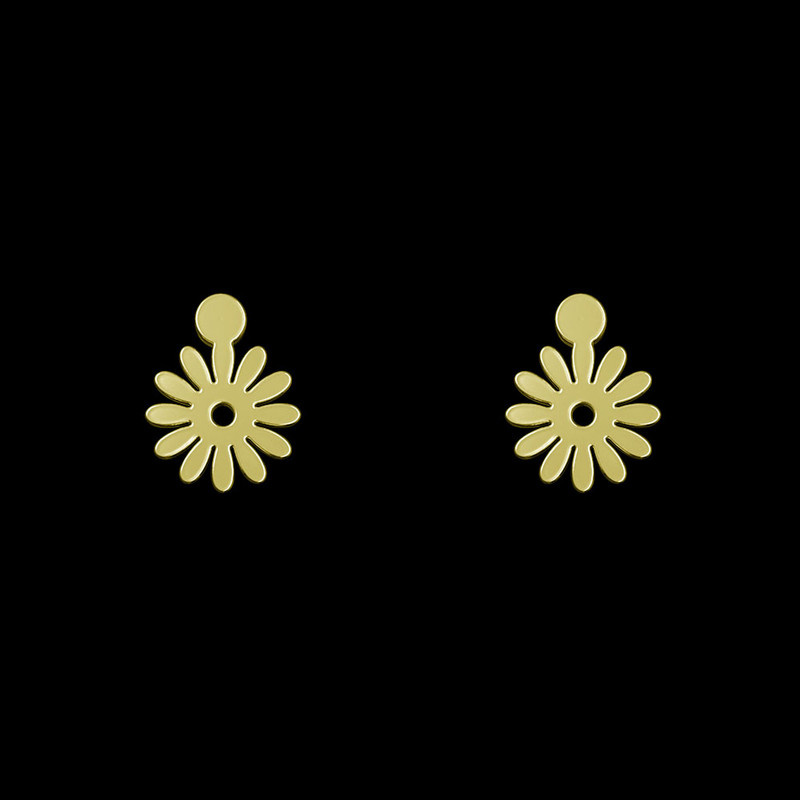 گوشواره طلا 18 عیار زنانه مدوپد مدل گل کد GA1-10920 گوشواره طلا 18 عیار زنانه مدوپد مدل گل کد GA1-10920