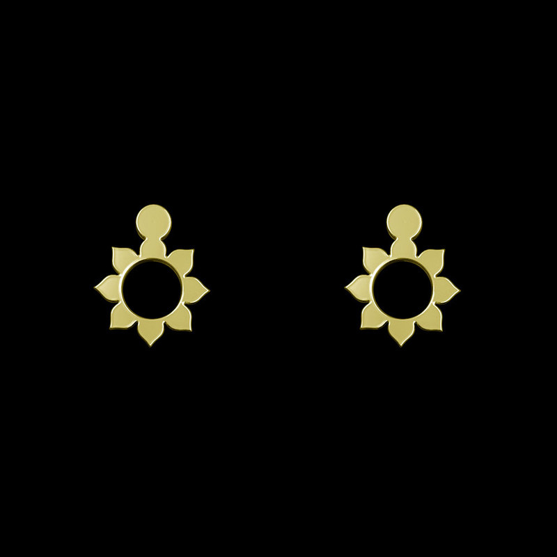 گوشواره طلا 18 عیار زنانه مدوپد مدل گل کد GA1-10933 گوشواره طلا 18 عیار زنانه مدوپد مدل گل کد GA1-10933