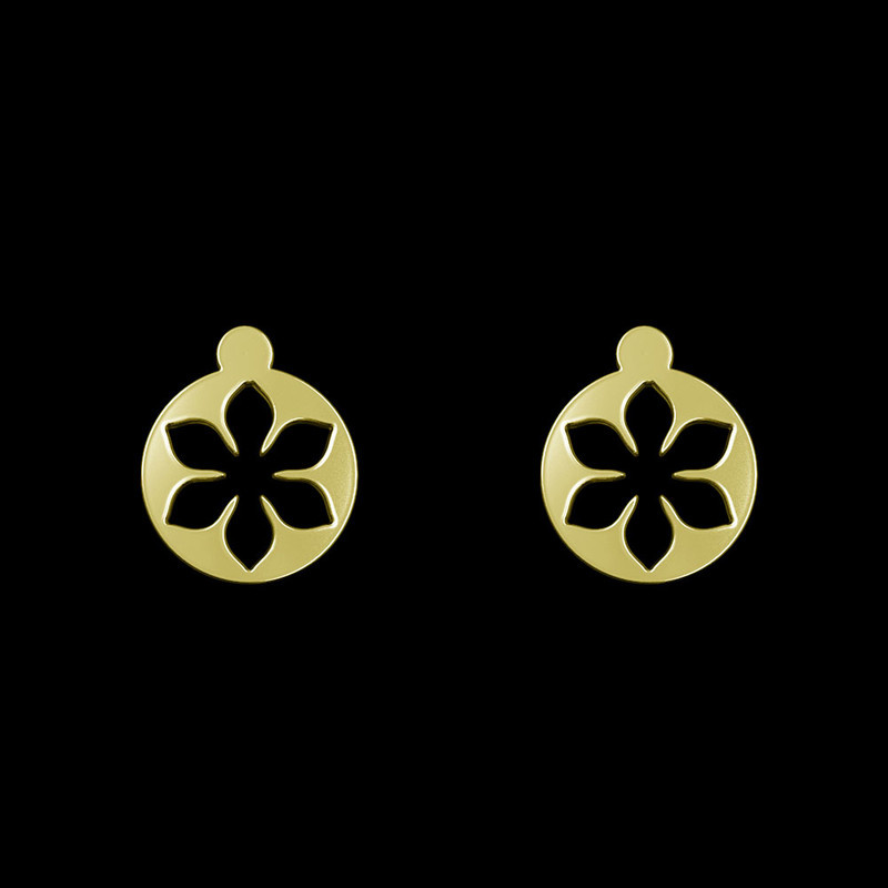 گوشواره طلا 18 عیار زنانه مدوپد مدل گل کد GA1-10989 گوشواره طلا 18 عیار زنانه مدوپد مدل گل کد GA1-10989