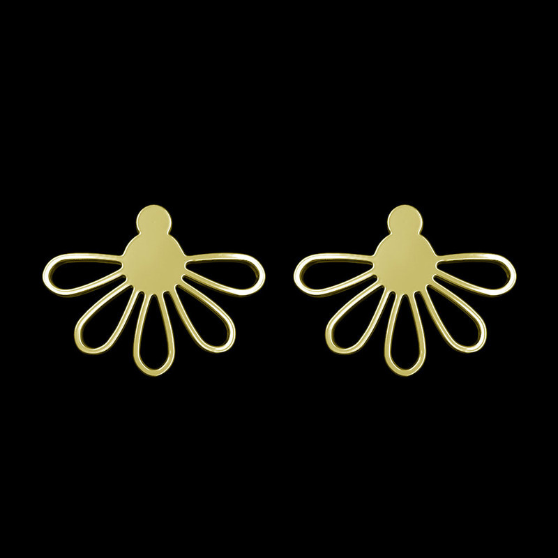 گوشواره طلا 18 عیار زنانه مدوپد مدل گل کد GA1-11022 گوشواره طلا 18 عیار زنانه مدوپد مدل گل کد GA1-11022