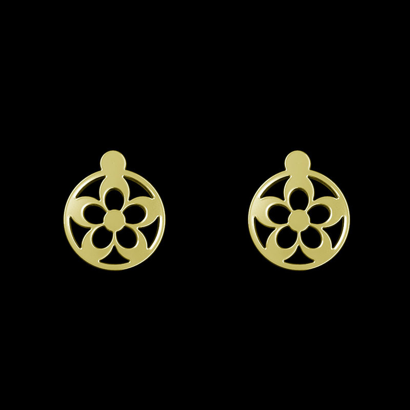 گوشواره طلا 18 عیار زنانه مدوپد مدل گل کد GA1-11028 گوشواره طلا 18 عیار زنانه مدوپد مدل گل کد GA1-11028