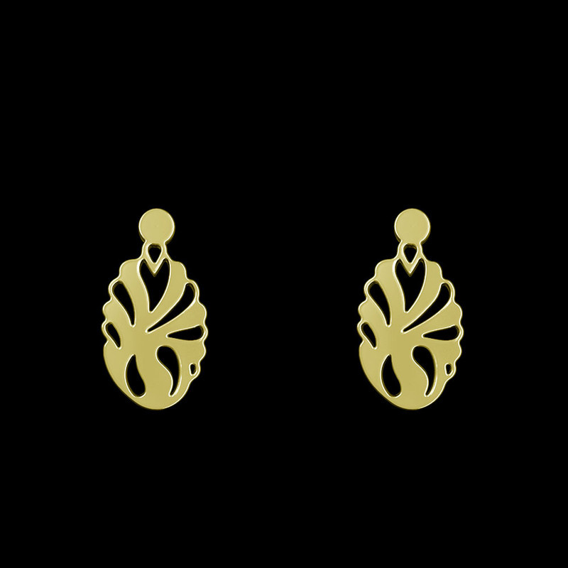 گوشواره طلا 18 عیار زنانه مدوپد مدل اسلیمی کد GA1-11042 گوشواره طلا 18 عیار زنانه مدوپد مدل اسلیمی کد GA1-11042