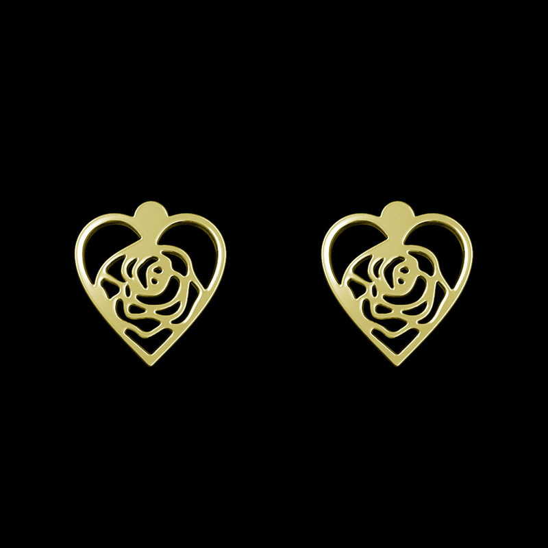 گوشواره طلا 18 عیار زنانه مدوپد مدل قلب کد GA1-11062 گوشواره طلا 18 عیار زنانه مدوپد مدل قلب کد GA1-11062