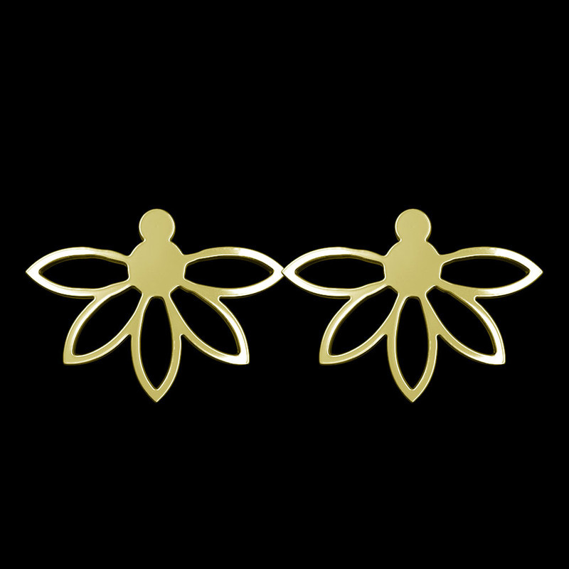 گوشواره طلا 18 عیار زنانه مدوپد مدل گل کد GA1-11082 گوشواره طلا 18 عیار زنانه مدوپد مدل گل کد GA1-11082