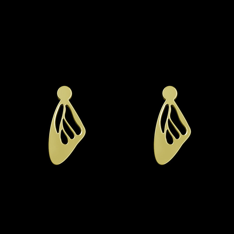 گوشواره طلا 18 عیار زنانه مدوپد مدل بال پروانه کد GA1-11102 گوشواره طلا 18 عیار زنانه مدوپد مدل بال پروانه کد GA1-11102