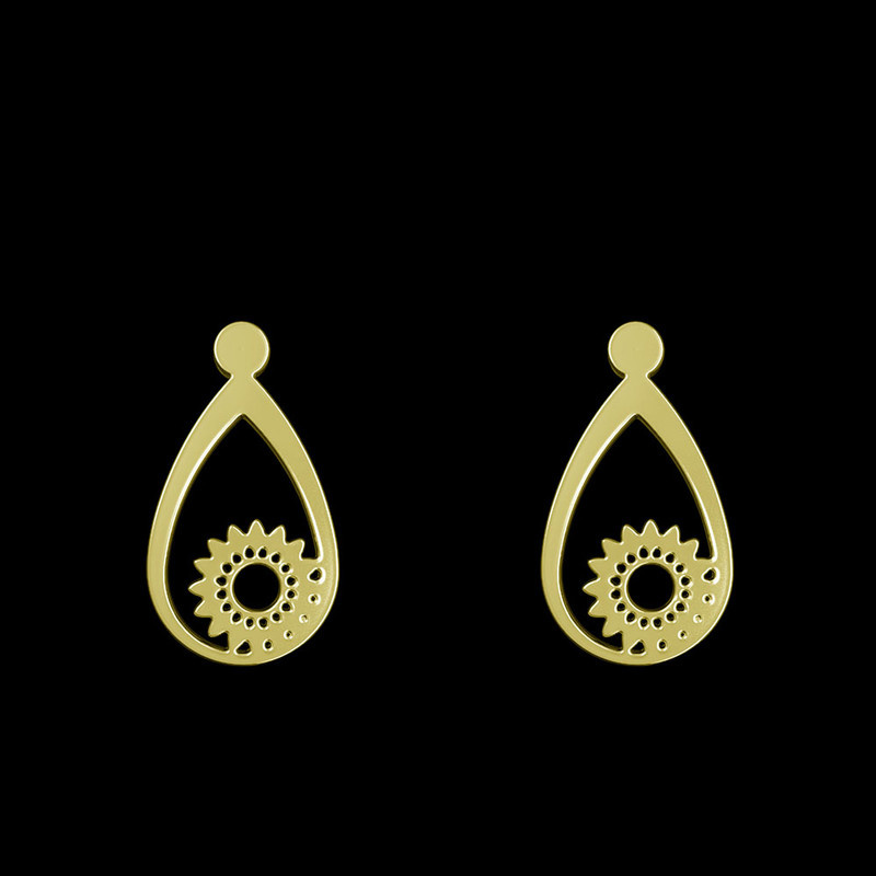 گوشواره طلا 18 عیار زنانه مدوپد مدل گل کد GA1-11106 گوشواره طلا 18 عیار زنانه مدوپد مدل گل کد GA1-11106