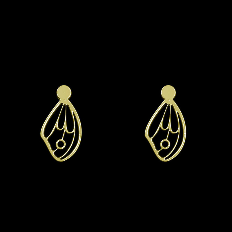 گوشواره طلا 18 عیار زنانه مدوپد مدل بال پروانه کد GA1-11111 گوشواره طلا 18 عیار زنانه مدوپد مدل بال پروانه کد GA1-11111