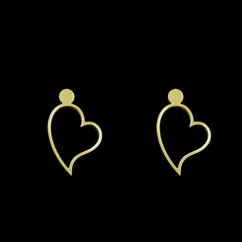 گوشواره طلا 18 عیار زنانه مدوپد مدل قلب کد GA1-11114 گوشواره طلا 18 عیار زنانه مدوپد مدل قلب کد GA1-11114