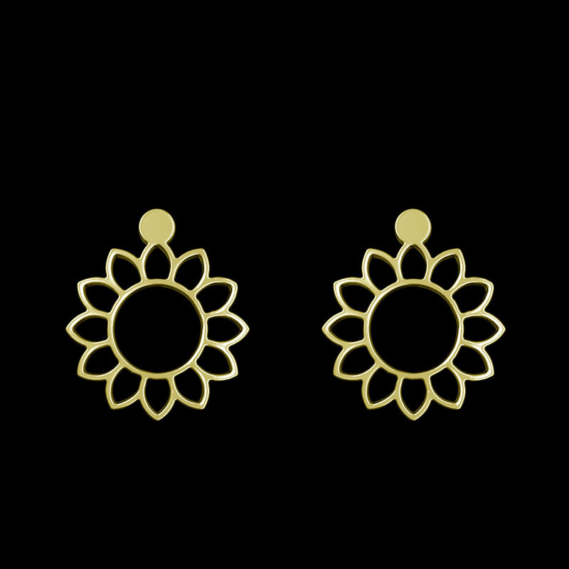 گوشواره طلا 18 عیار زنانه مدوپد مدل گل کد GA1-11116 گوشواره طلا 18 عیار زنانه مدوپد مدل گل کد GA1-11116