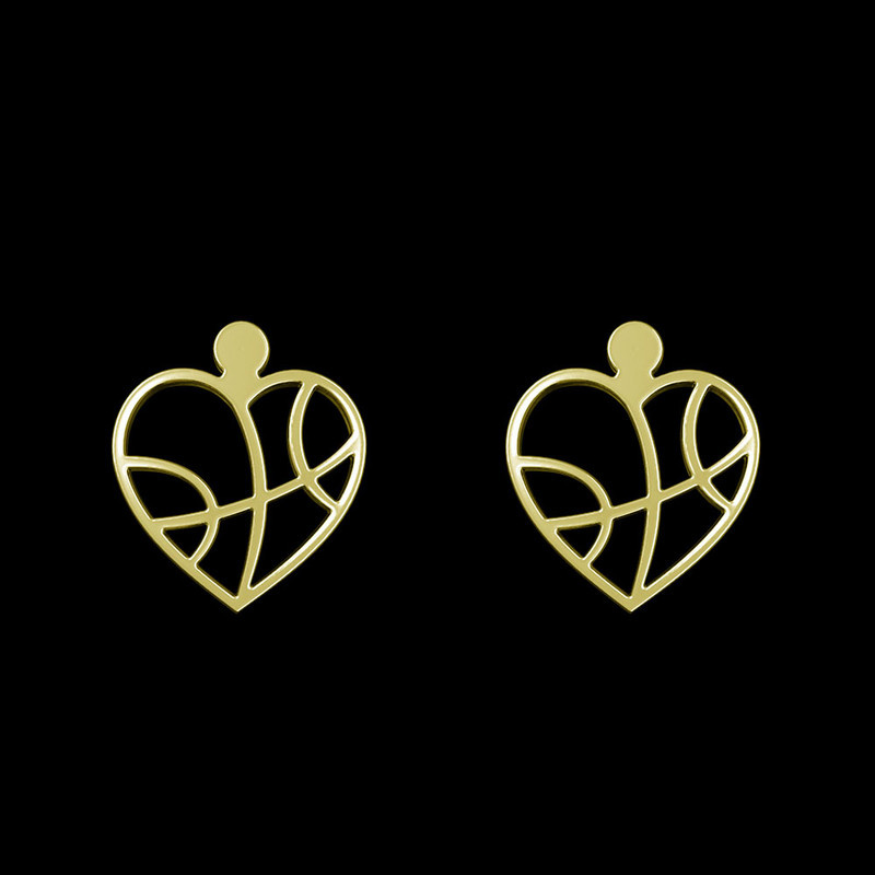 گوشواره طلا 18 عیار زنانه مدوپد مدل قلب کد GA1-11170 گوشواره طلا 18 عیار زنانه مدوپد مدل قلب کد GA1-11170