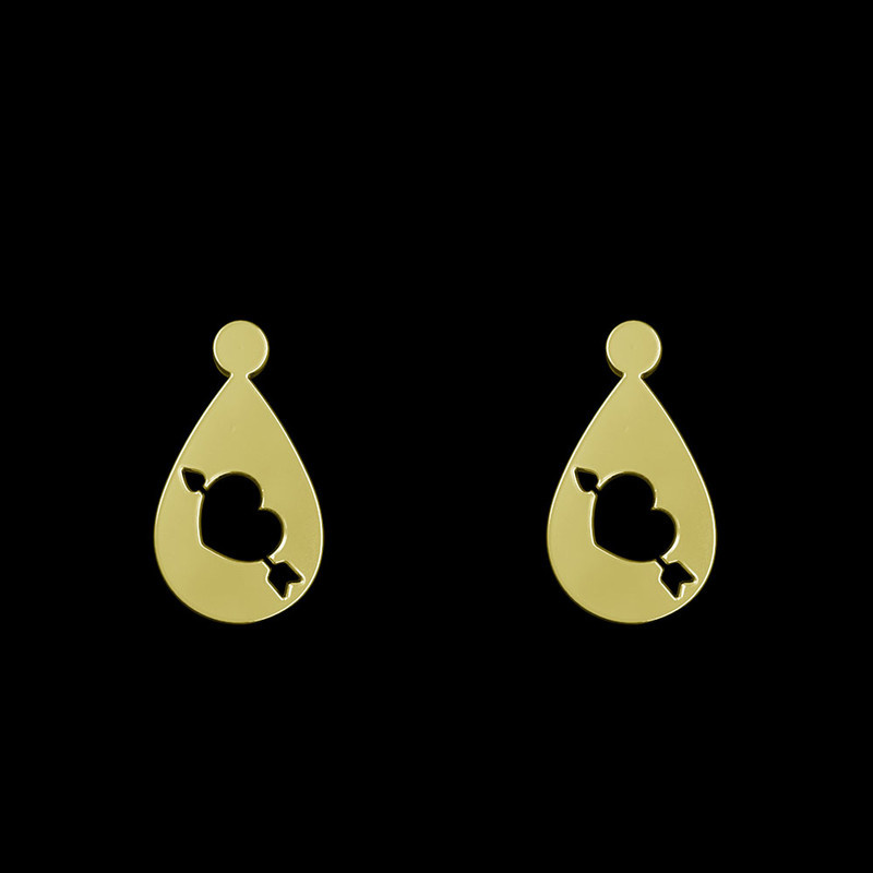 گوشواره طلا 18 عیار زنانه مدوپد مدل قلب کد GA1-11197 گوشواره طلا 18 عیار زنانه مدوپد مدل قلب کد GA1-11197