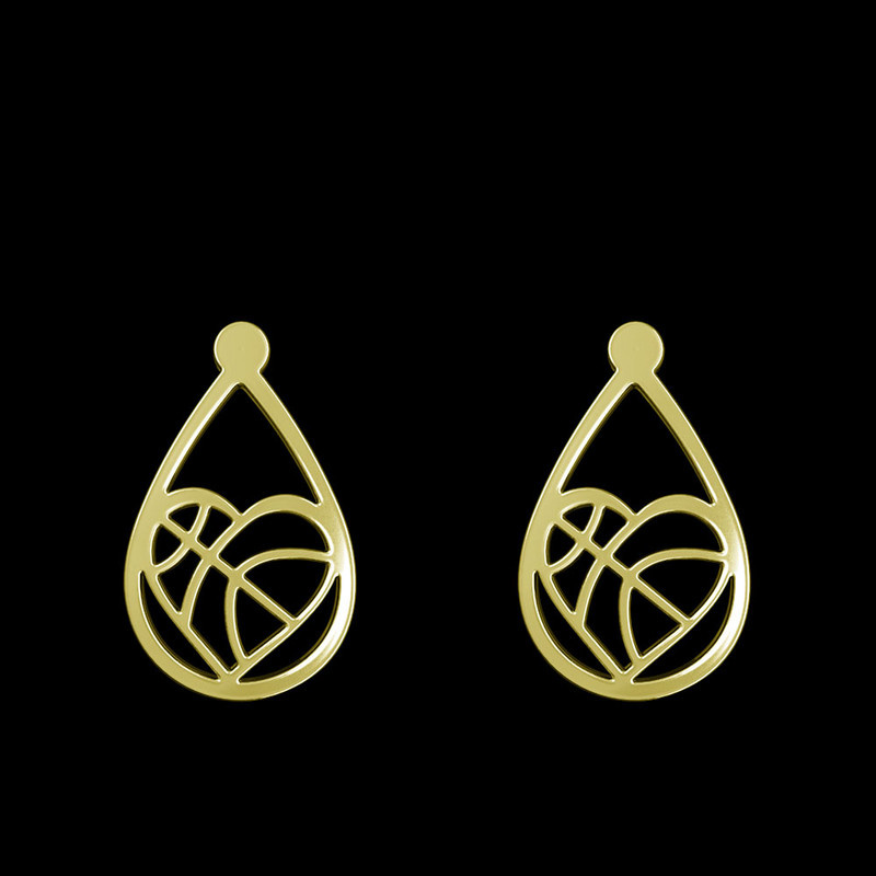 گوشواره طلا 18 عیار زنانه مدوپد مدل قلب کد GA1-11250 گوشواره طلا 18 عیار زنانه مدوپد مدل قلب کد GA1-11250