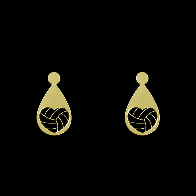 گوشواره طلا 18 عیار زنانه مدوپد مدل توپ بسکتبال کد GA1-11253