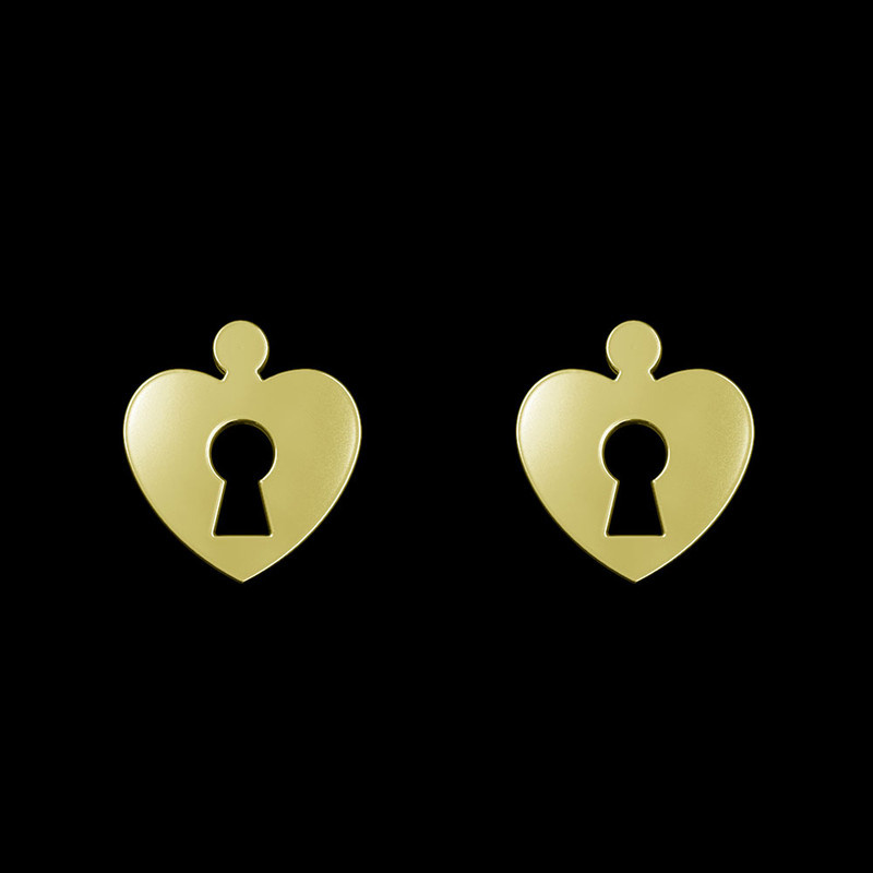 گوشواره طلا 18 عیار زنانه مدوپد مدل قلب کد GA1-11265 گوشواره طلا 18 عیار زنانه مدوپد مدل قلب کد GA1-11265