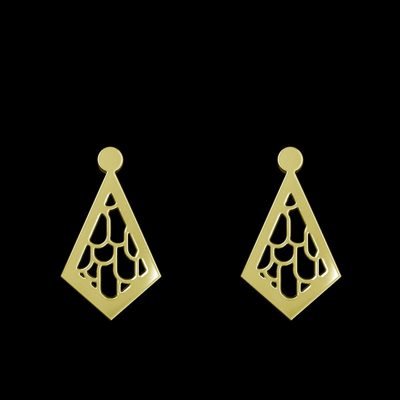 گوشواره طلا 18 عیار زنانه مدوپد مدل لوزی کد GA1-11290 گوشواره طلا 18 عیار زنانه مدوپد مدل لوزی کد GA1-11290