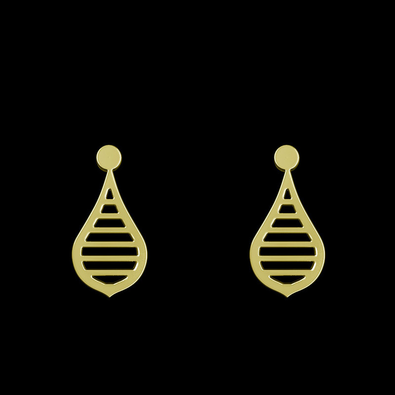 گوشواره طلا 18 عیار زنانه مدوپد مدل اشک کد GA1-11292