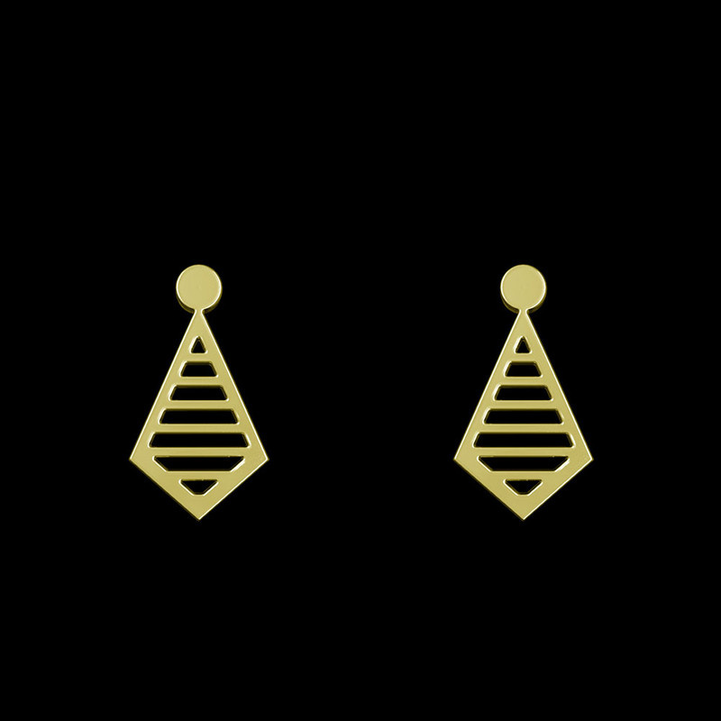 گوشواره طلا 18 عیار زنانه مدوپد مدل لوزی کد GA1-11312 گوشواره طلا 18 عیار زنانه مدوپد مدل لوزی کد GA1-11312