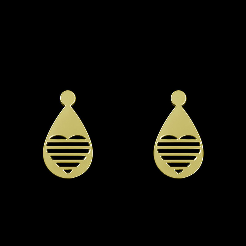 گوشواره طلا 18 عیار زنانه مدوپد مدل قلب کد GA1-11210 گوشواره طلا 18 عیار زنانه مدوپد مدل قلب کد GA1-11210