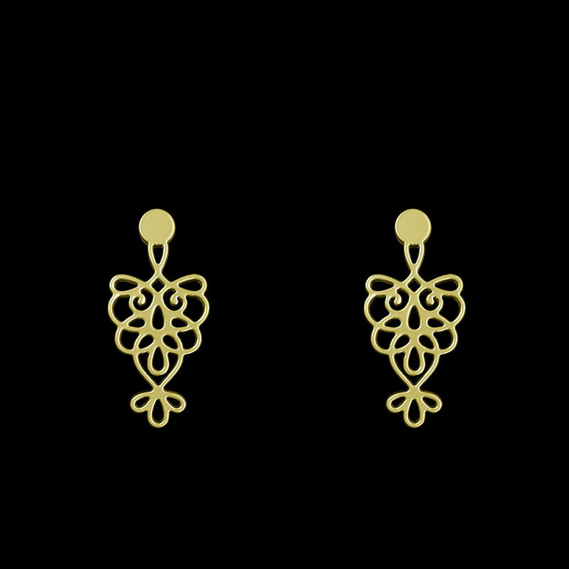 گوشواره طلا 18 عیار زنانه مدوپد مدل اسلیمی کد GA1-11346 گوشواره طلا 18 عیار زنانه مدوپد مدل اسلیمی کد GA1-11346