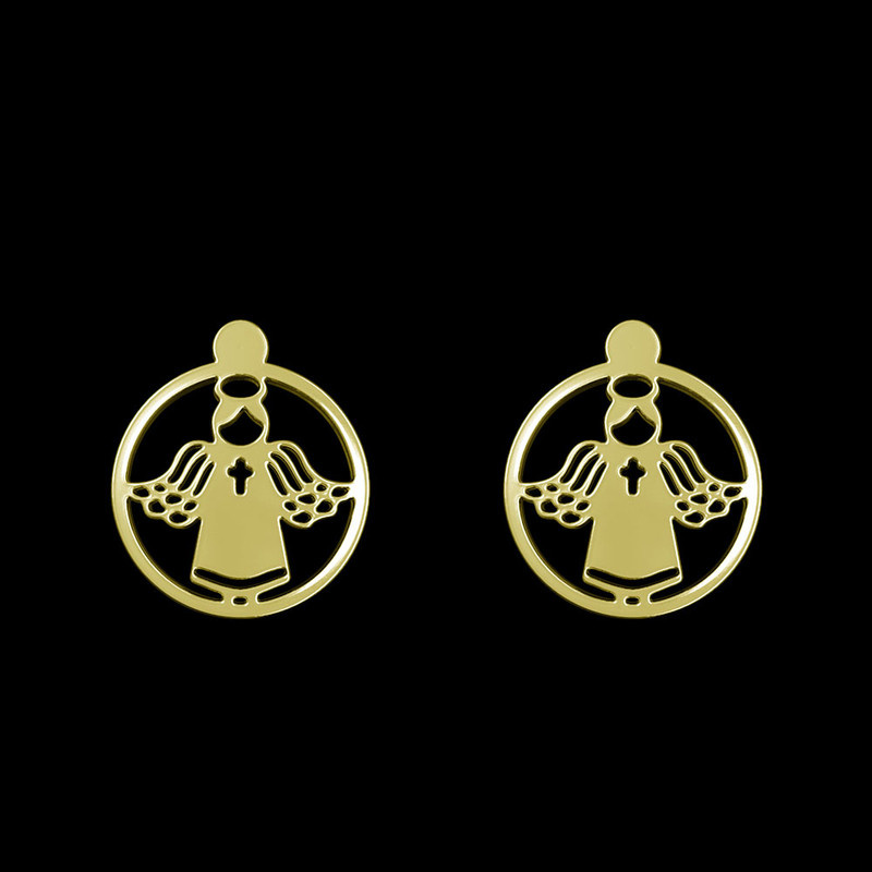 گوشواره طلا 18 عیار زنانه مدوپد مدل فرشته کد GA1-11353 گوشواره طلا 18 عیار زنانه مدوپد مدل فرشته کد GA1-11353