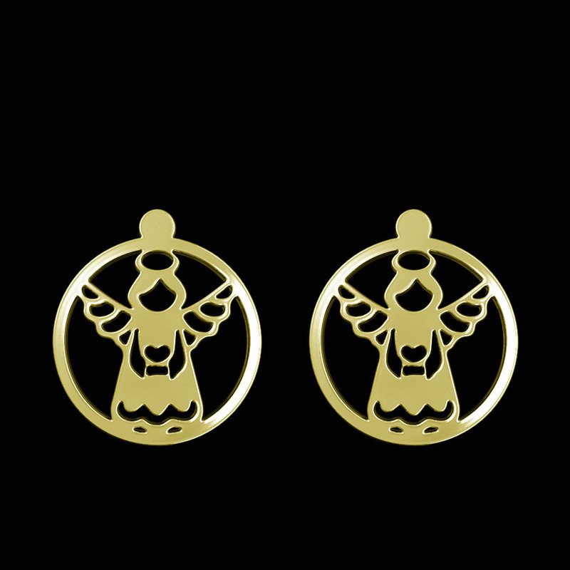 گوشواره طلا 18 عیار زنانه مدوپد مدل فرشته کد GA1-11355 گوشواره طلا 18 عیار زنانه مدوپد مدل فرشته کد GA1-11355