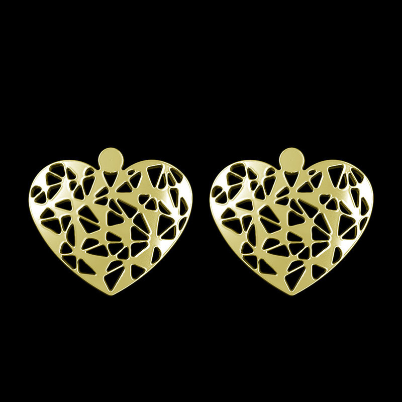 گوشواره طلا 18 عیار زنانه مدوپد مدل قلب کد GA1-11391 گوشواره طلا 18 عیار زنانه مدوپد مدل قلب کد GA1-11391