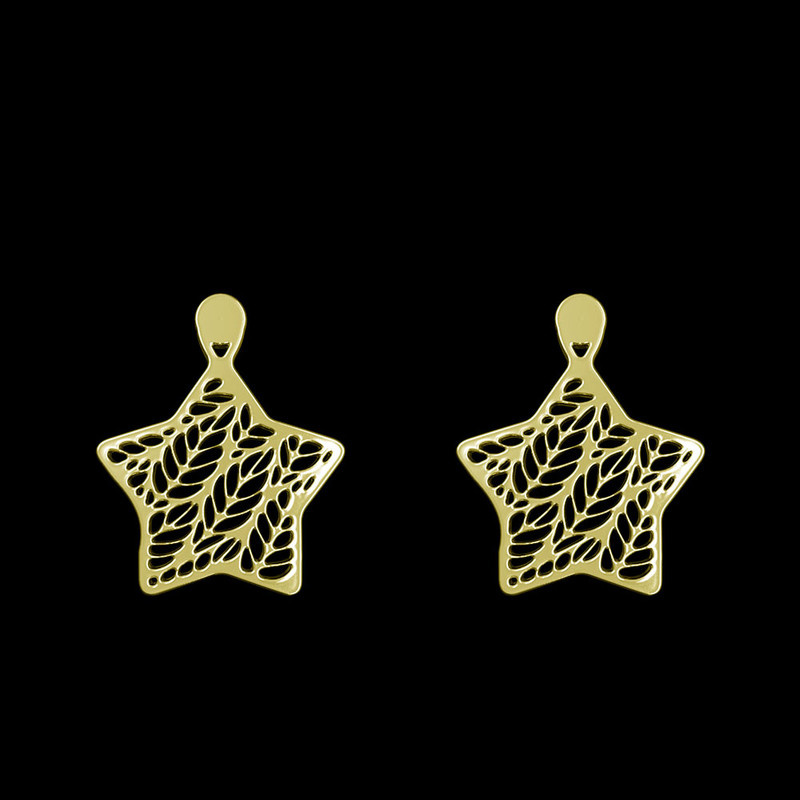 گوشواره طلا 18 عیار زنانه مدوپد مدل ستاره کد GA1-11406 گوشواره طلا 18 عیار زنانه مدوپد مدل ستاره کد GA1-11406