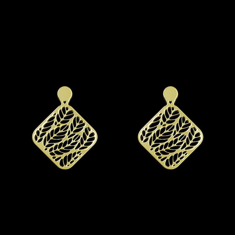 گوشواره طلا 18 عیار زنانه مدوپد مدل مربع کد GA1-11407 گوشواره طلا 18 عیار زنانه مدوپد مدل مربع کد GA1-11407