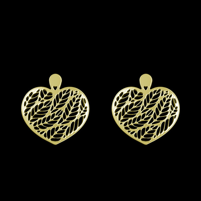 گوشواره طلا 18 عیار زنانه مدوپد مدل قلب کد GA1-11409 گوشواره طلا 18 عیار زنانه مدوپد مدل قلب کد GA1-11409