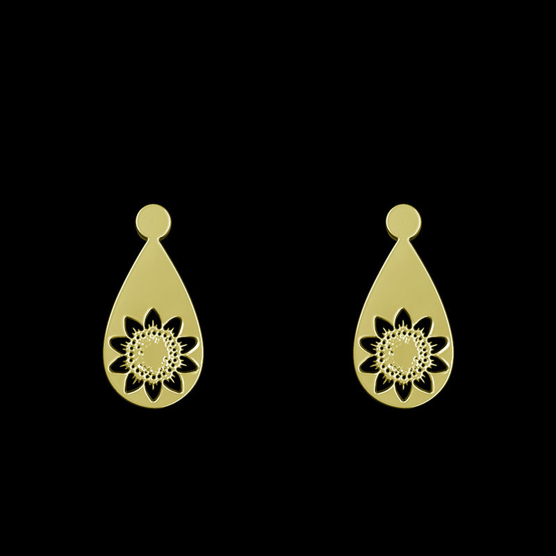 گوشواره طلا 18 عیار زنانه مدوپد مدل گل کد GA1-11437 گوشواره طلا 18 عیار زنانه مدوپد مدل گل کد GA1-11437