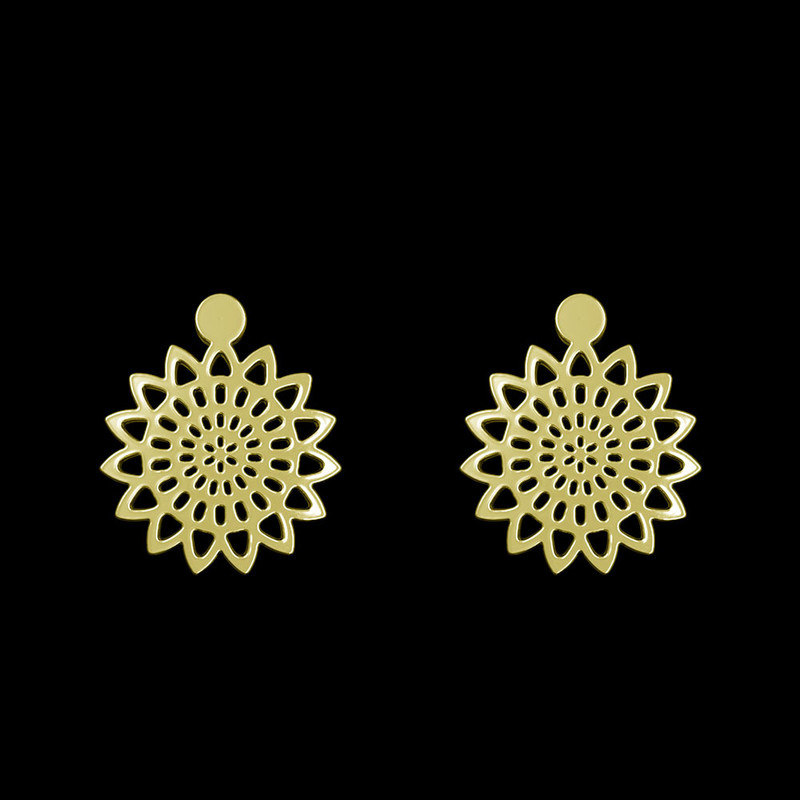 گوشواره طلا 18 عیار زنانه مدوپد مدل گل کد GA1-11440 گوشواره طلا 18 عیار زنانه مدوپد مدل گل کد GA1-11440