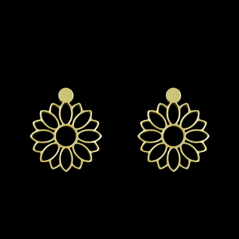 گوشواره طلا 18 عیار زنانه مدوپد مدل گل کد GA1-11441 گوشواره طلا 18 عیار زنانه مدوپد مدل گل کد GA1-11441