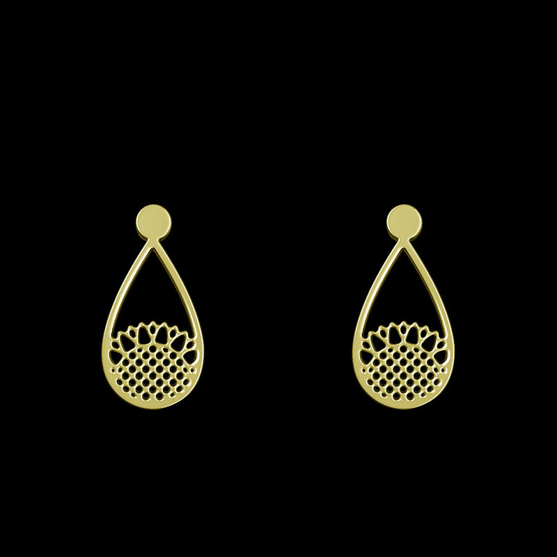 گوشواره طلا 18 عیار زنانه مدوپد مدل گل کد GA1-11513 گوشواره طلا 18 عیار زنانه مدوپد مدل گل کد GA1-11513