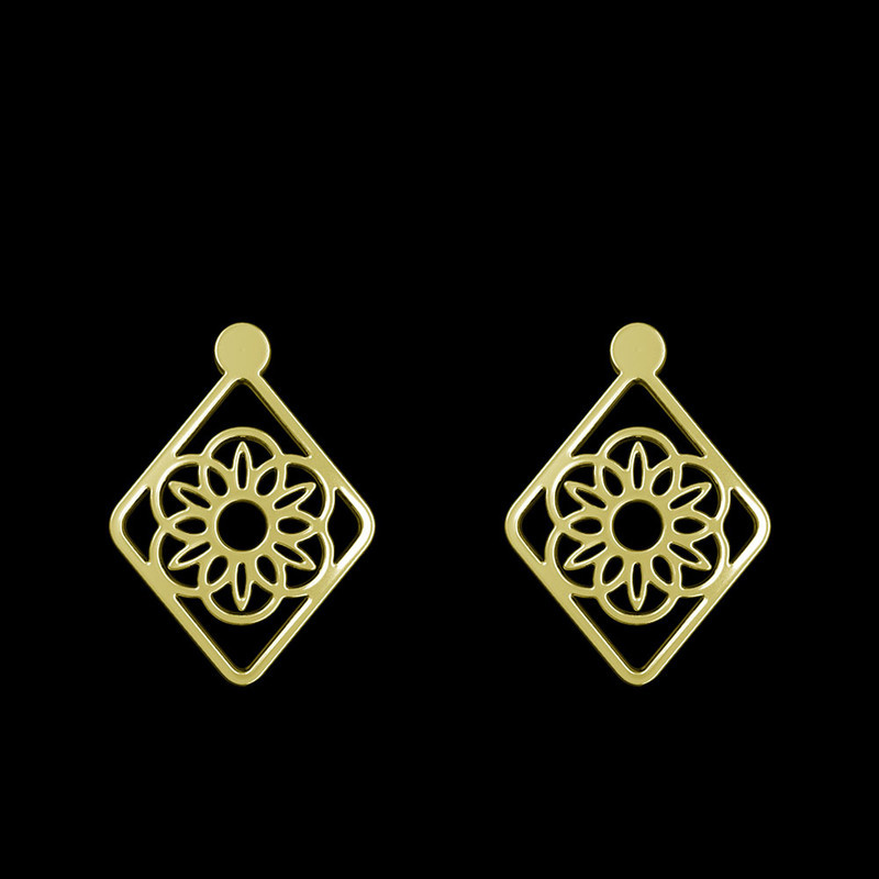 گوشواره طلا 18 عیار زنانه مدوپد مدل گل کد GA1-11540 گوشواره طلا 18 عیار زنانه مدوپد مدل گل کد GA1-11540