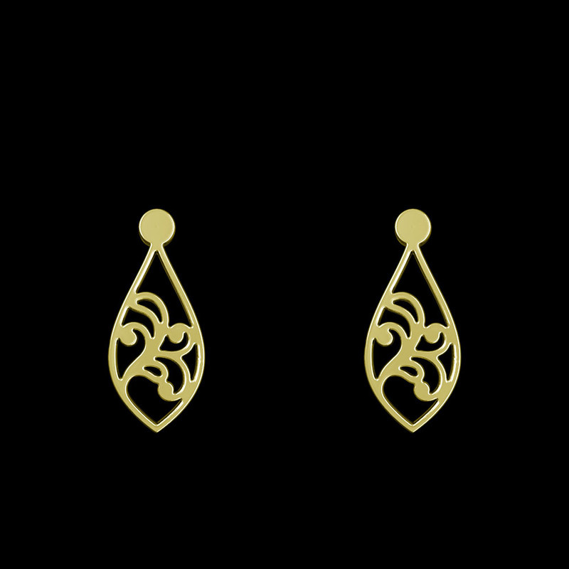 گوشواره طلا 18 عیار زنانه مدوپد مدل اشک کد GA1-11600 گوشواره طلا 18 عیار زنانه مدوپد مدل اشک کد GA1-11600