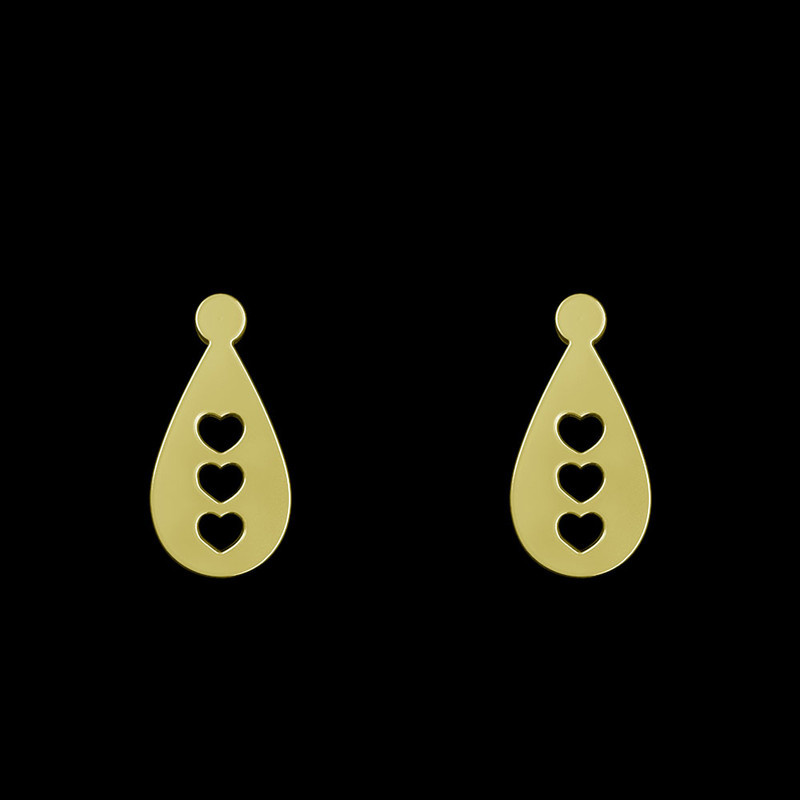 گوشواره طلا 18 عیار زنانه مدوپد مدل قلب کد GA1-11619 گوشواره طلا 18 عیار زنانه مدوپد مدل قلب کد GA1-11619