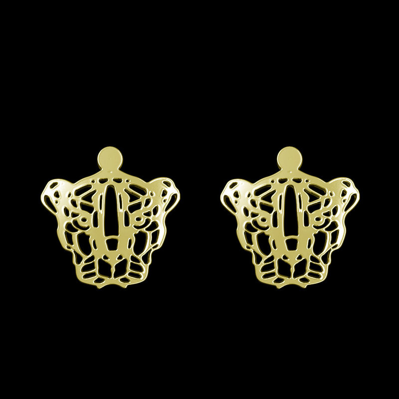 گوشواره طلا 18 عیار زنانه مدوپد مدل ببر کد GA1-11681 گوشواره طلا 18 عیار زنانه مدوپد مدل ببر کد GA1-11681