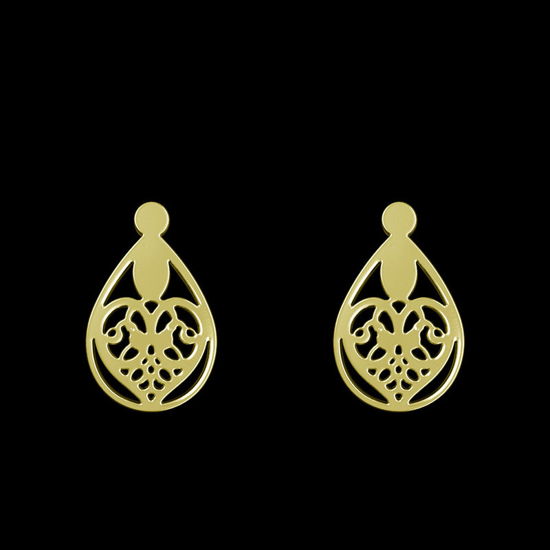 گوشواره طلا 18 عیار زنانه مدوپد مدل قلب کد GA1-11685 گوشواره طلا 18 عیار زنانه مدوپد مدل قلب کد GA1-11685