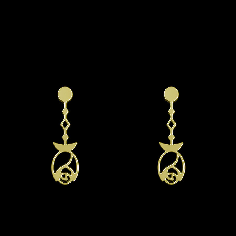 گوشواره طلا 18 عیار زنانه مدوپد مدل گل کد GA1-11701 گوشواره طلا 18 عیار زنانه مدوپد مدل گل کد GA1-11701