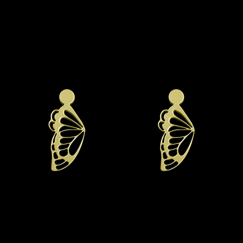 گوشواره طلا 18 عیار زنانه مدوپد مدل بال پروانه کد GA1-11712 گوشواره طلا 18 عیار زنانه مدوپد مدل بال پروانه کد GA1-11712