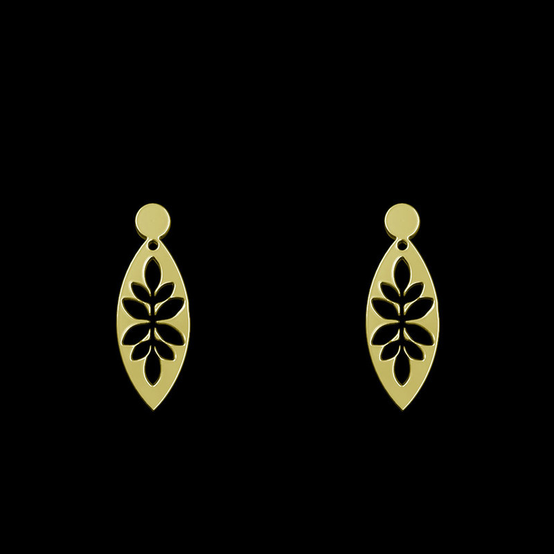 گوشواره طلا 18 عیار زنانه مدوپد مدل گل کد GA1-11747 گوشواره طلا 18 عیار زنانه مدوپد مدل گل کد GA1-11747