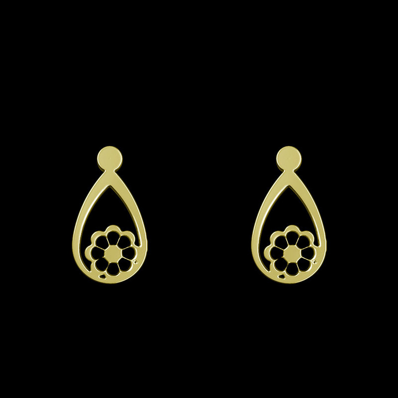 گوشواره طلا 18 عیار زنانه مدوپد مدل گل کد GA1-11759 گوشواره طلا 18 عیار زنانه مدوپد مدل گل کد GA1-11759