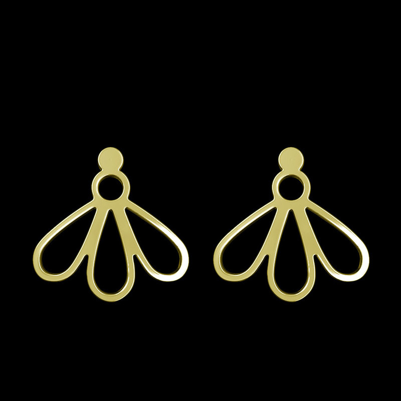 گوشواره طلا 18 عیار زنانه مدوپد مدل برگ کد GA1-11776 گوشواره طلا 18 عیار زنانه مدوپد مدل برگ کد GA1-11776