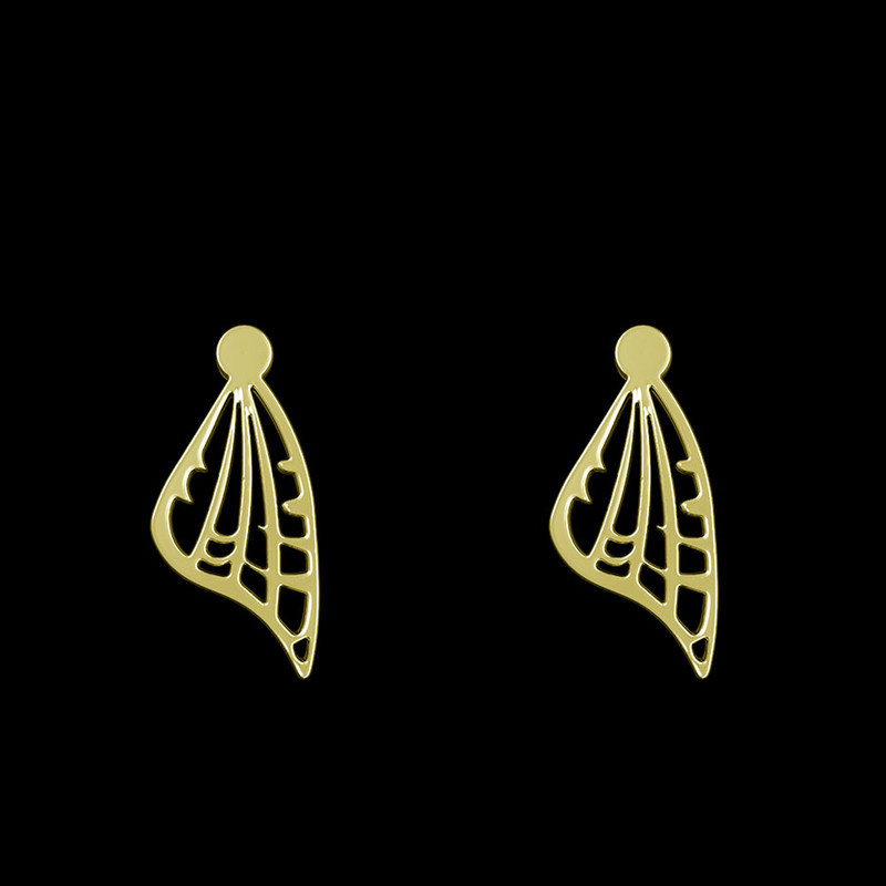 گوشواره طلا 18 عیار زنانه مدوپد مدل بال پروانه کد GA1-11793 گوشواره طلا 18 عیار زنانه مدوپد مدل بال پروانه کد GA1-11793