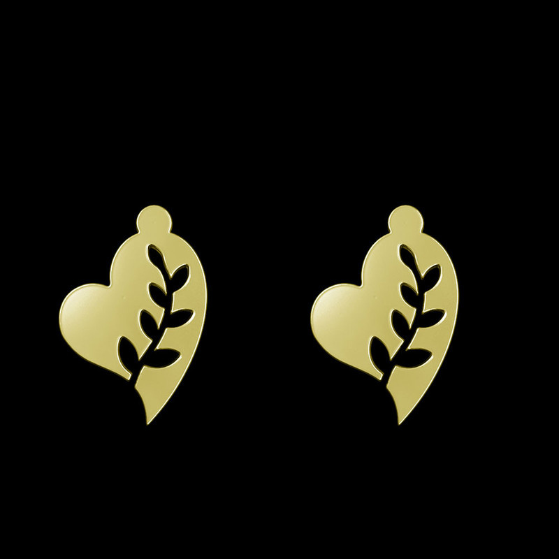 گوشواره طلا 18 عیار زنانه مدوپد مدل قلب کد GA1-11795 گوشواره طلا 18 عیار زنانه مدوپد مدل قلب کد GA1-11795