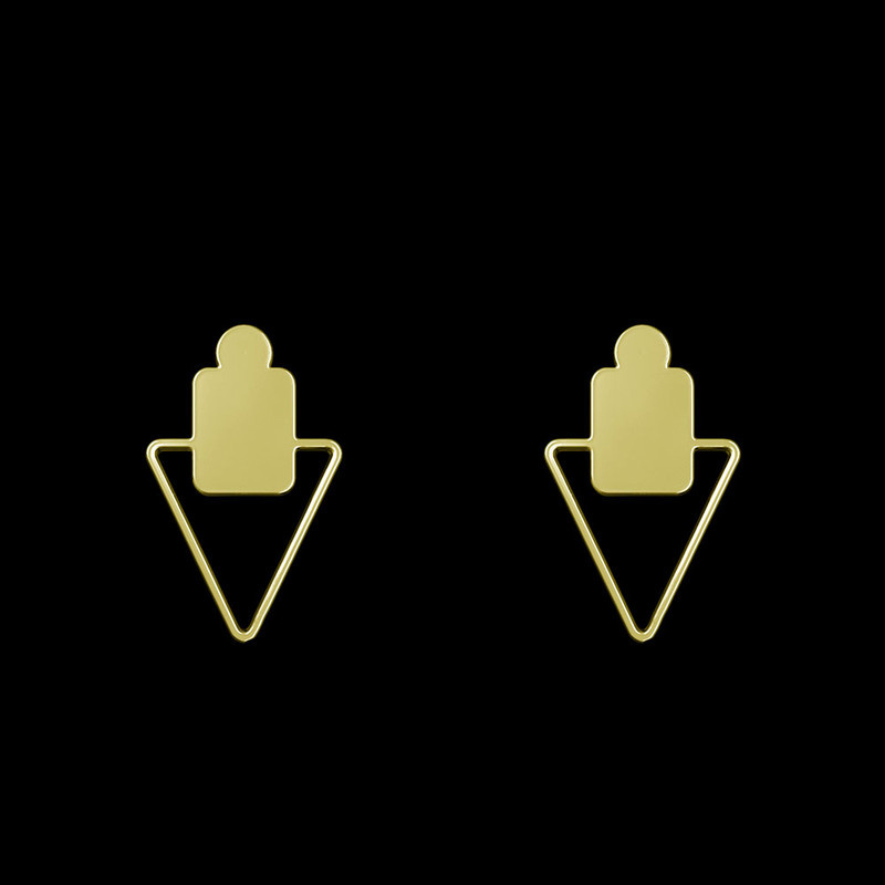 گوشواره طلا 18 عیار زنانه مدوپد مدل مثلث کد GA1-11807 گوشواره طلا 18 عیار زنانه مدوپد مدل مثلث کد GA1-11807