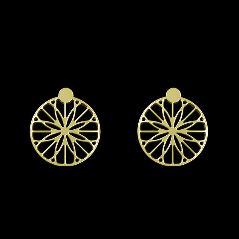 گوشواره طلا 18 عیار زنانه مدوپد مدل خورشید کد GA1-11833 گوشواره طلا 18 عیار زنانه مدوپد مدل خورشید کد GA1-11833