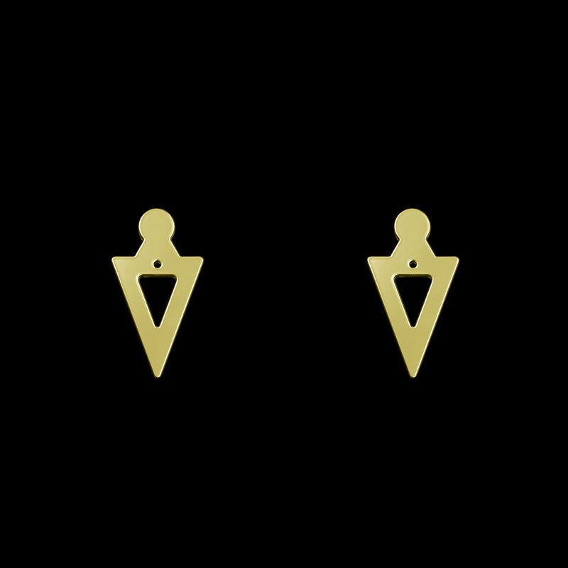 گوشواره طلا 18 عیار زنانه مدوپد مدل مثلث کد GA1-11850 گوشواره طلا 18 عیار زنانه مدوپد مدل مثلث کد GA1-11850