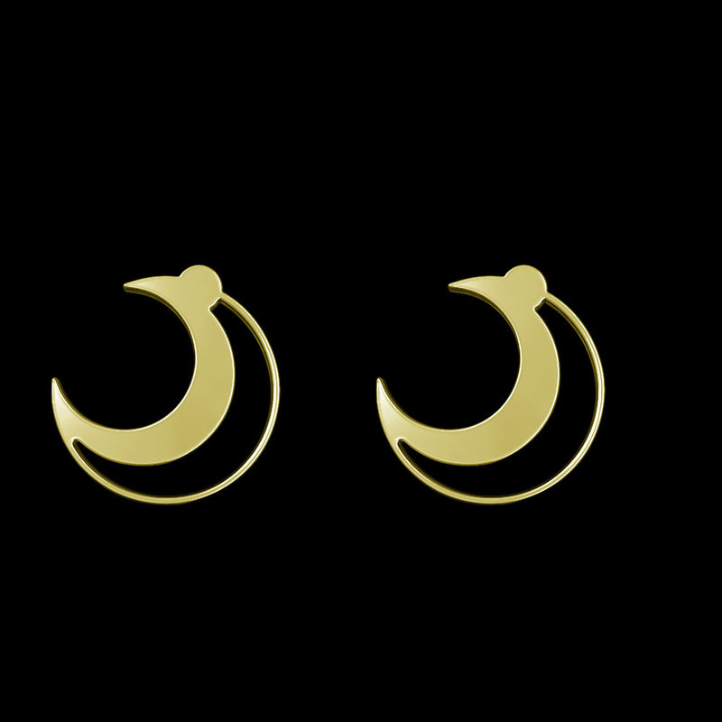 گوشواره طلا 18 عیار زنانه مدوپد مدل ماه کد GA1-11858 گوشواره طلا 18 عیار زنانه مدوپد مدل ماه کد GA1-11858